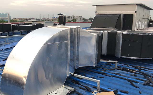 通風(fēng)管道鋁皮保溫工程樣板